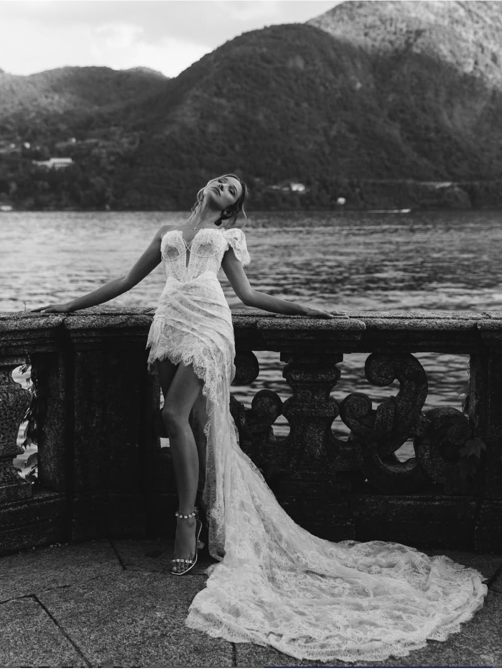 Rara Avis KORALL Lace Off-Shoulder Wedding Gown